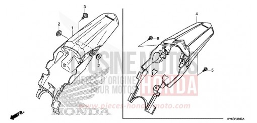REAR FENDER CRF110FN de 2022